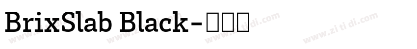 BrixSlab Black字体转换 BrixSlab Black字体转换